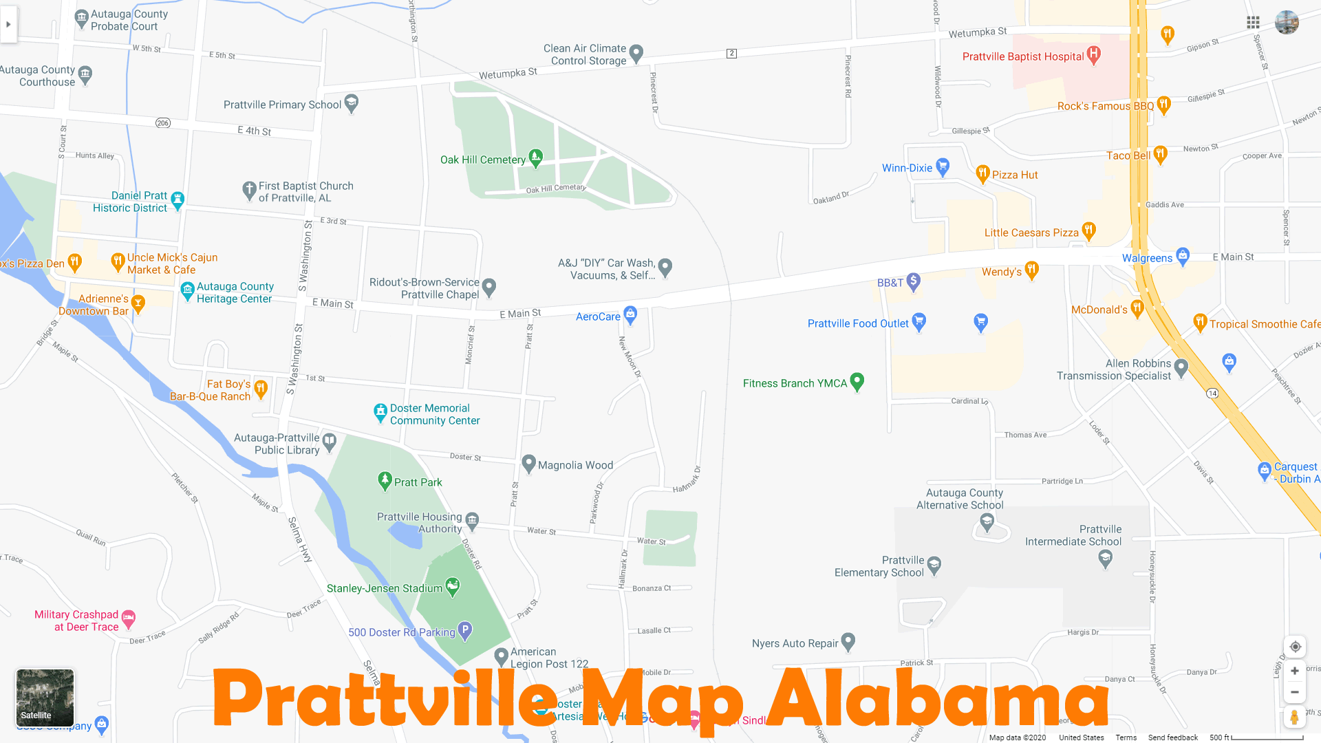Prattville map